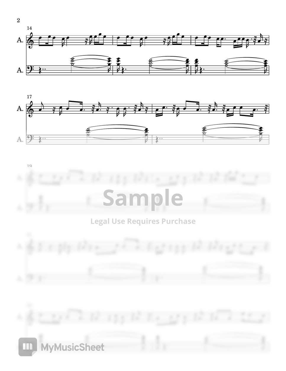 Dadju Donne Moi l'Accord (EASY PIANO SHEET) Sheets by Synthly