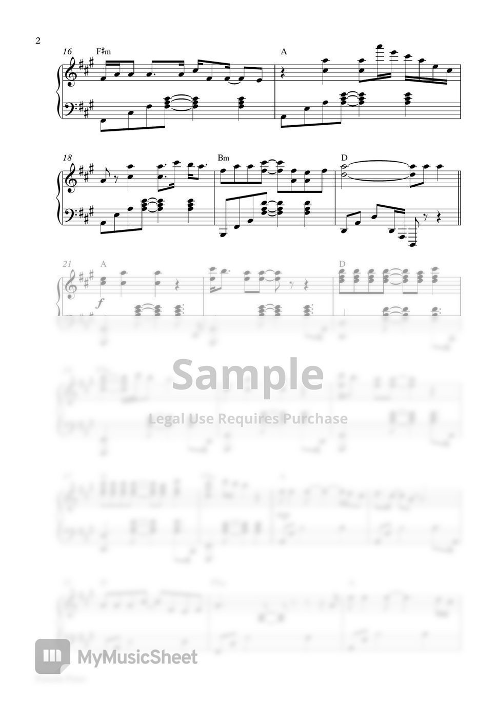 Coldplay - Orphans (Piano Sheet) by Pianella Piano