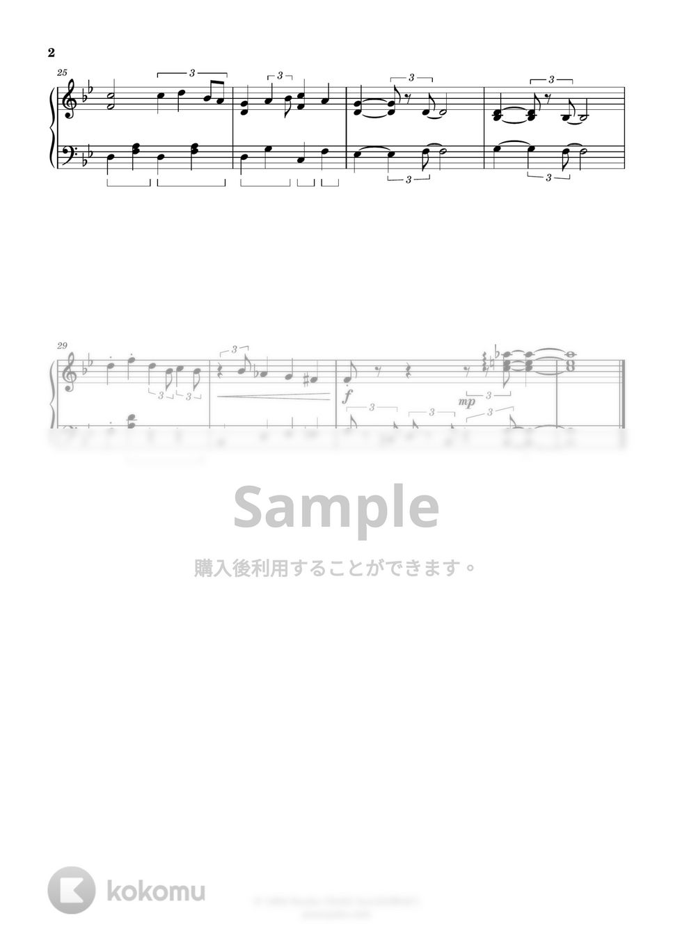 紅の豚 - 帰らざる日々 (簡単楽譜) by ピアノ塾