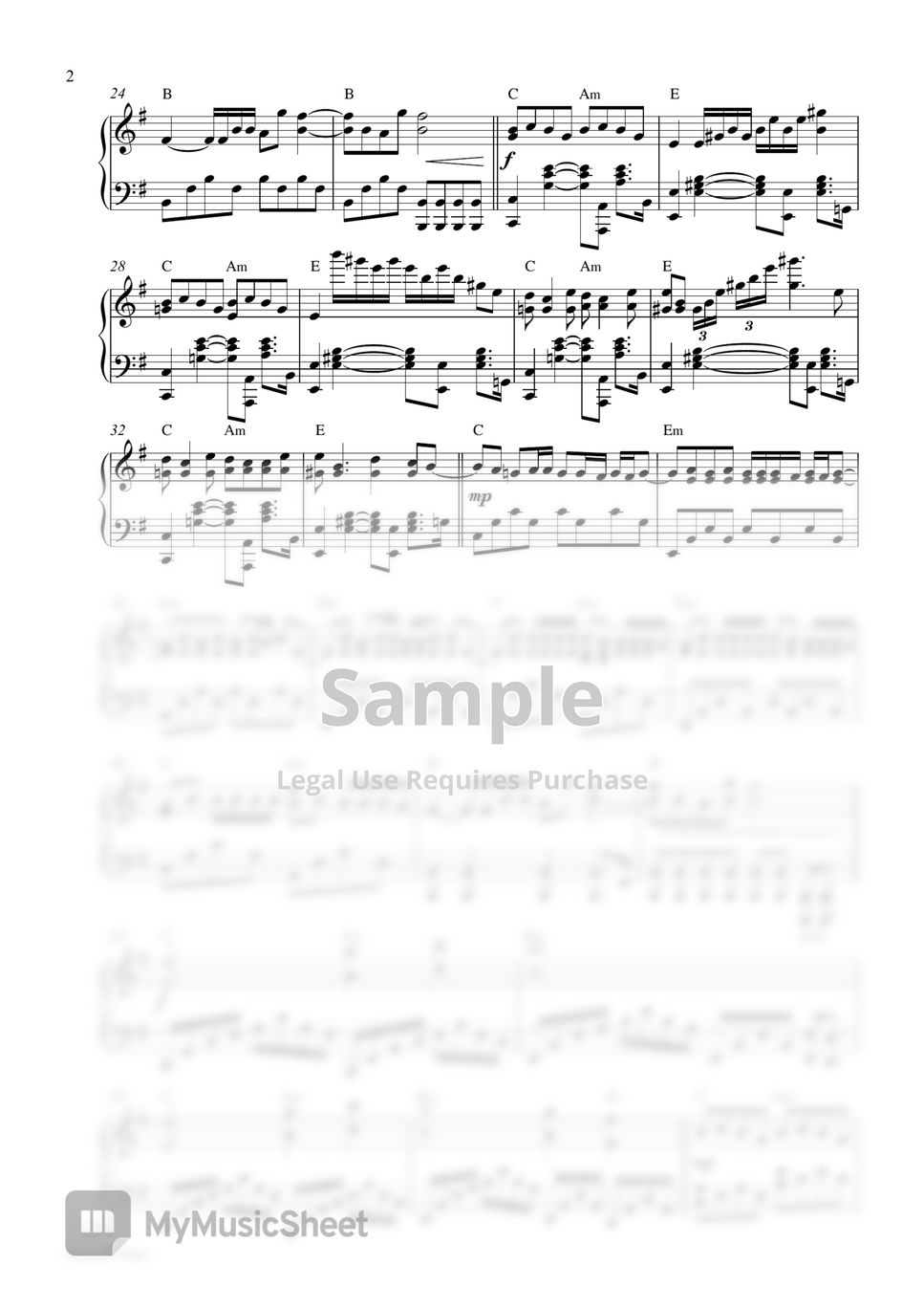 twenty one pilots - Heathens (Piano Sheet) by Pianella Piano