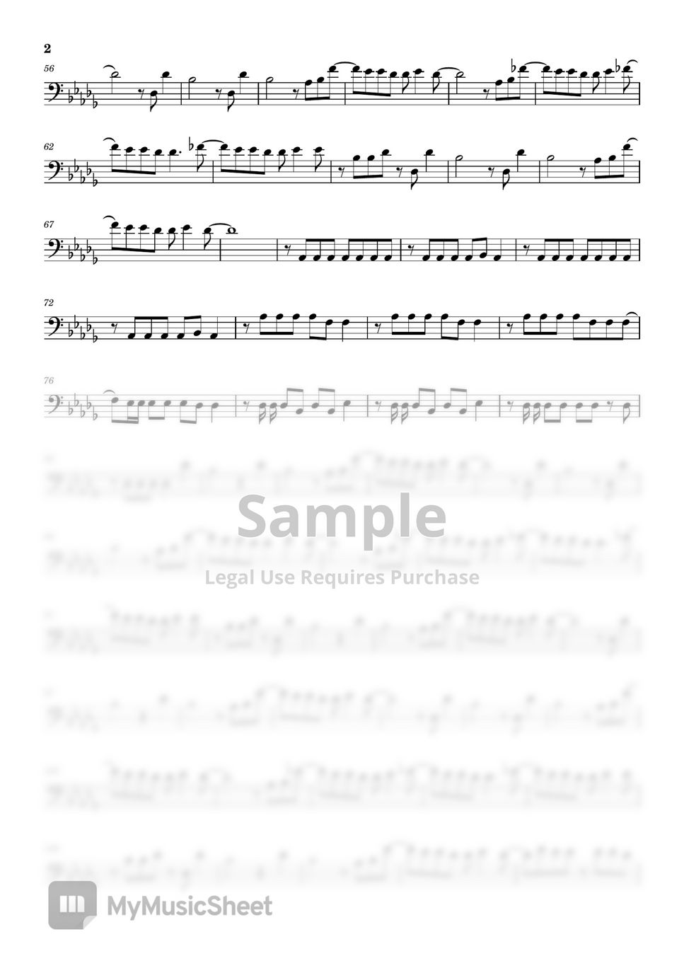 Maroon 5 Sugar (Bassoon) Sheets by WendaMusic