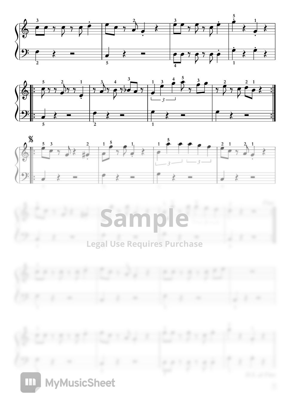 近藤浩治 - スーパーマリオメインテーマ(地上BGM) (ピアノソロ（ 初級