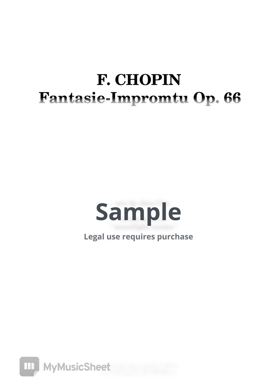 Chopin - Fantasie Impromptu Op.66 for1Piano4Hands (1Piano4Hands) Sheets ...