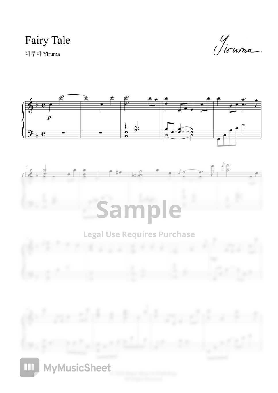 【楽譜】イルマ「Yiruma : The Best - Reminiscent」 Reminiscent Piano Solo - Yiruma Sheet Music for Piano (Solo