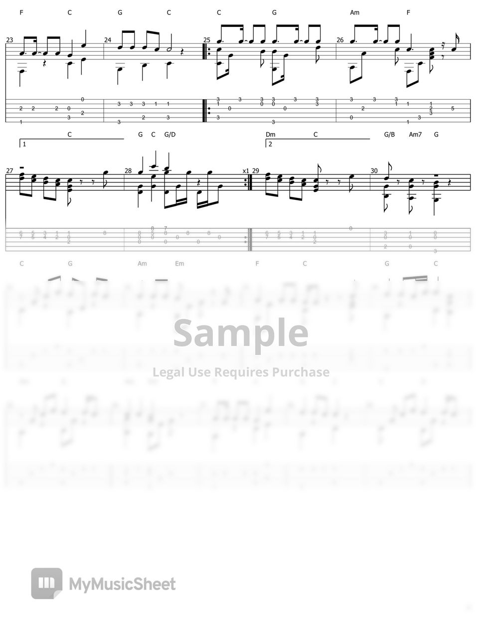 김광석 - 잊어야 한다는 마음으로 Sheet By Isanghao