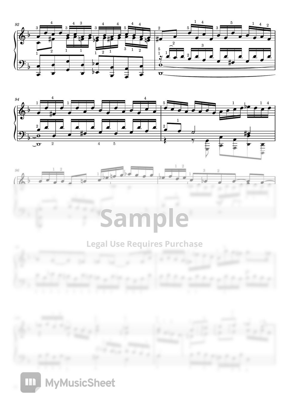 J.S.Bach - Toccata and Fugue in D Minor (BWV 565,J.S.Bach,Original Edition,With Fingering，《d小调托卡塔与赋格》BWV 565，原版带指法，巴赫) by poon