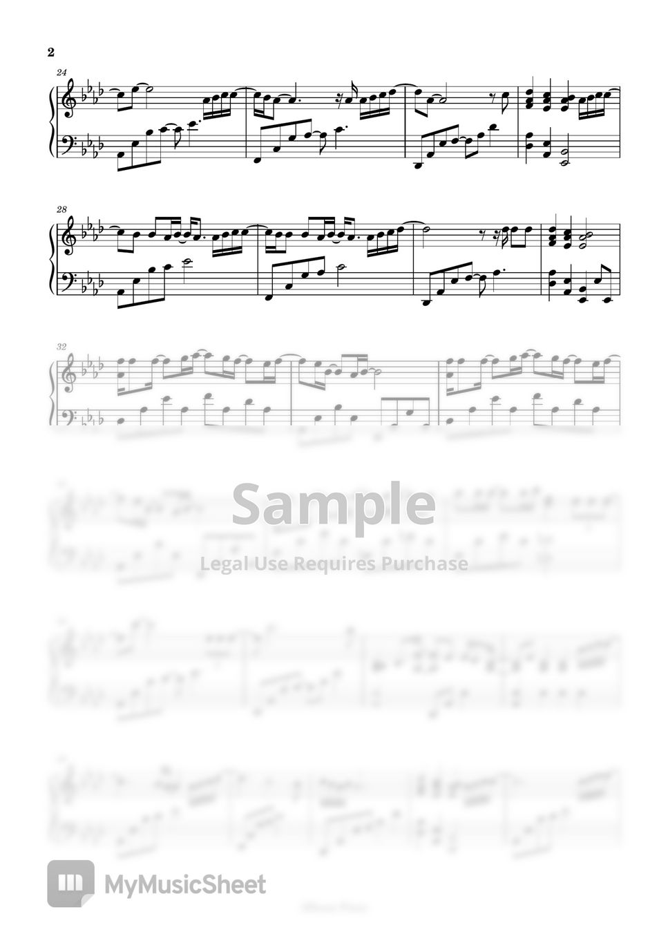 Ed Sheeran Visiting Hours 악보 by JHoony Piano