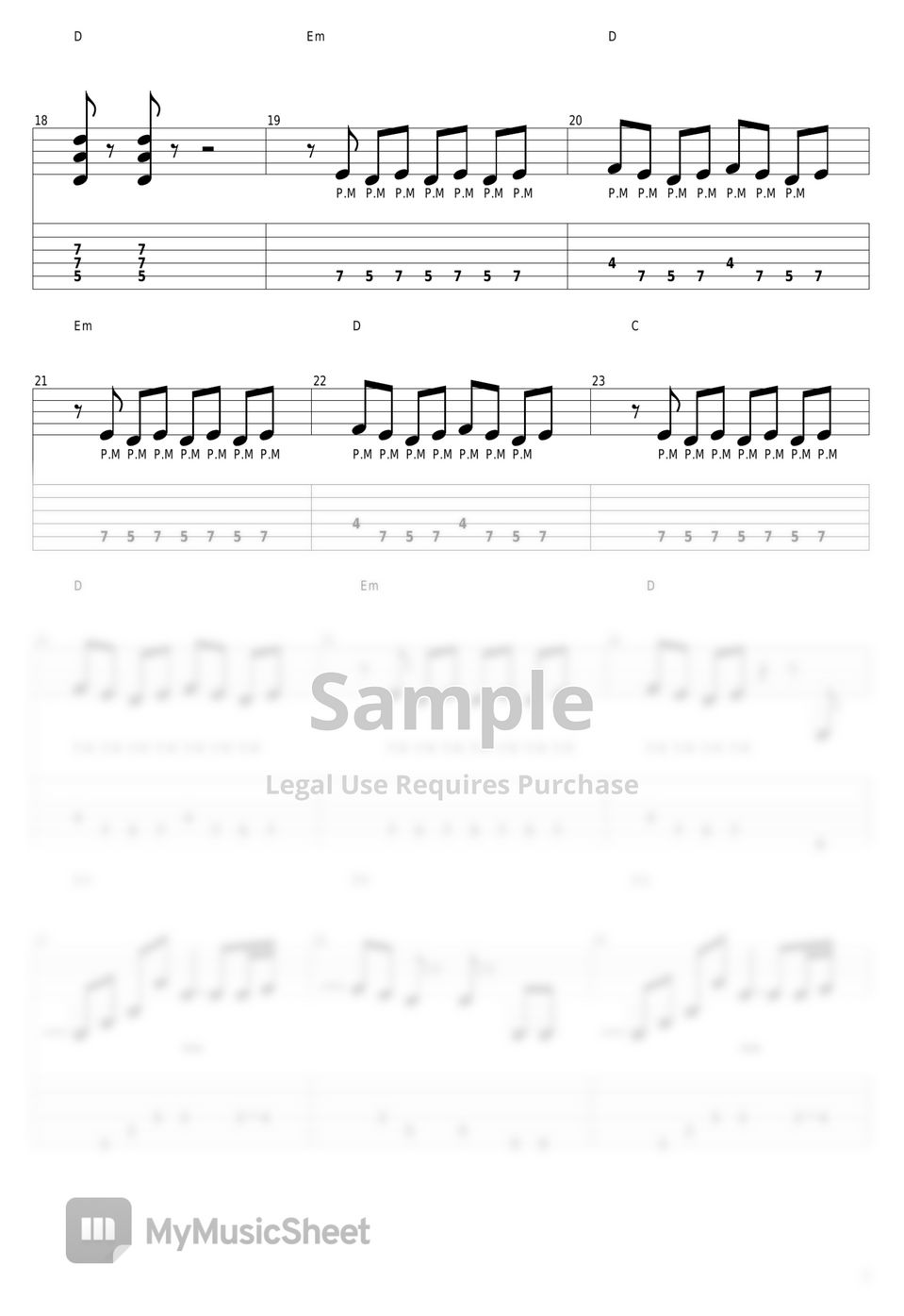 Michael Jackson - Beat It by guitar cover with tab