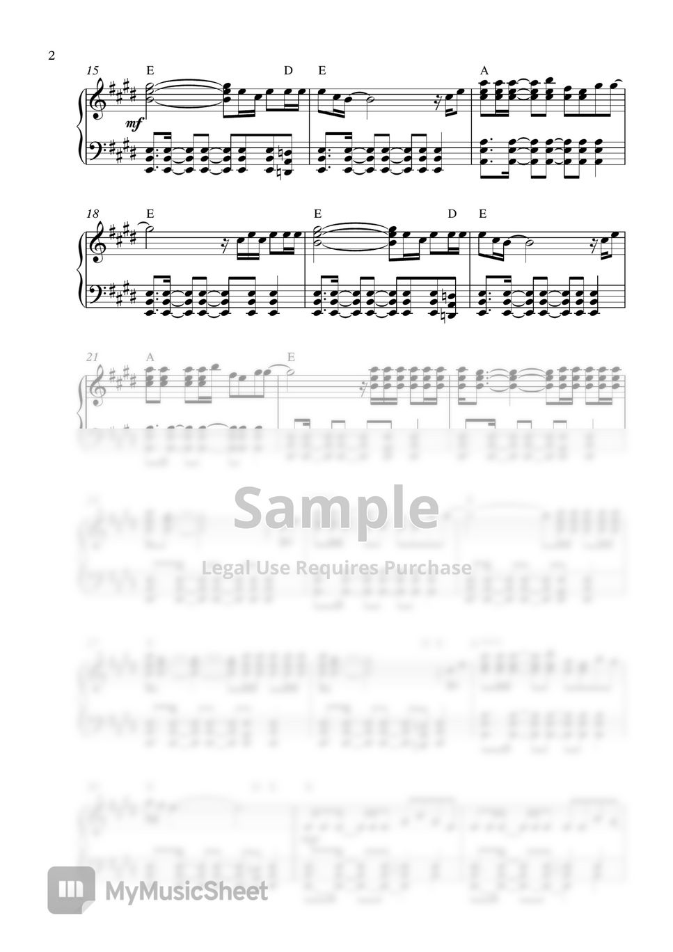 Jonas Brothers - What A Man Gotta Do (Piano Sheet) by Pianella Piano