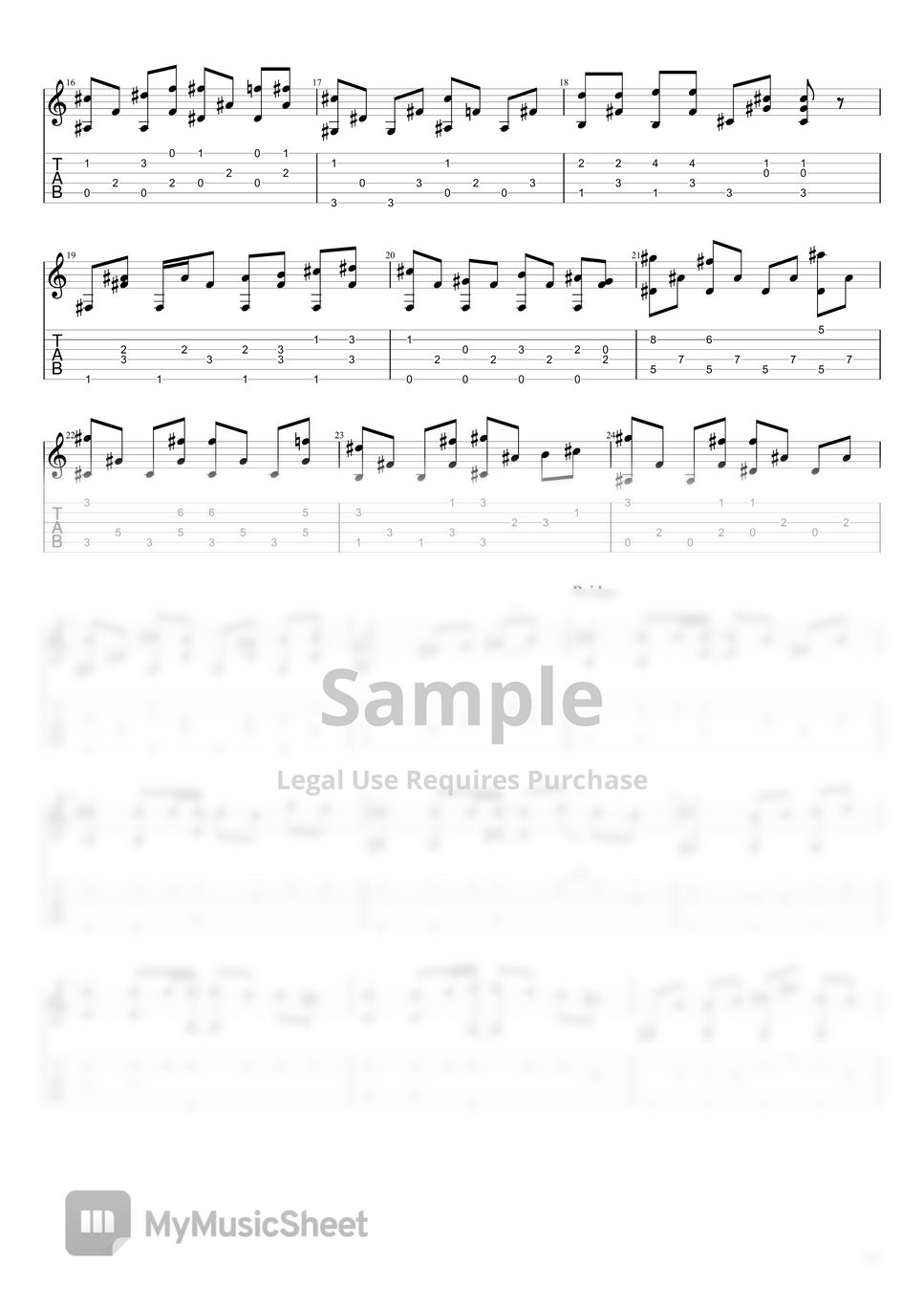 Official髭男dism Mixed Nuts [Easy Guitar Fingerstyle For Beginner] Sheets by Kin's Music