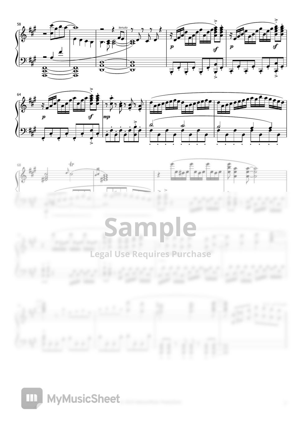 Hikaru Nara (arr. poon) Sheet Music | Goose house | Violin and Piano