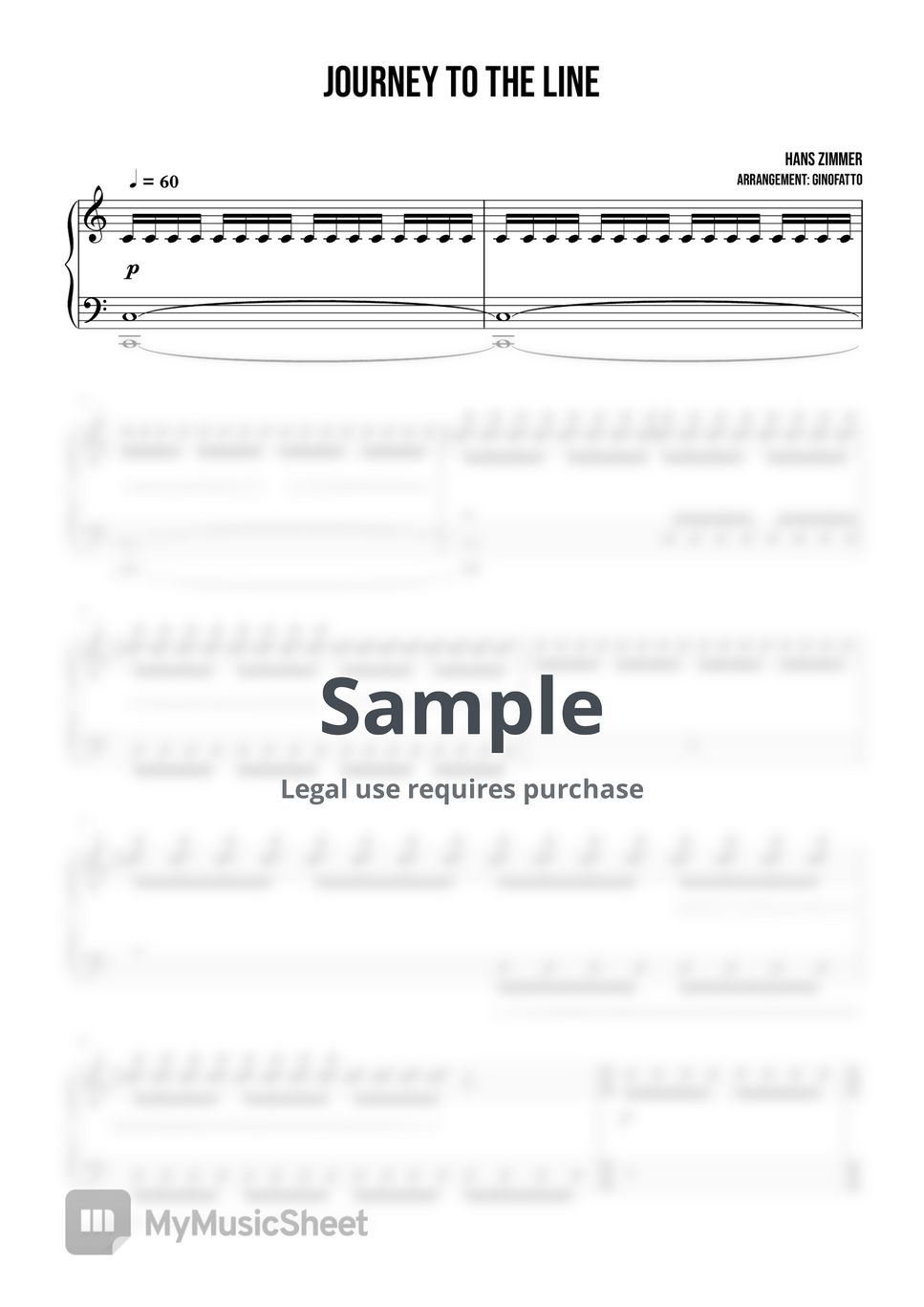 Hans Zimmer Journey to the line Sheets by ginofatto