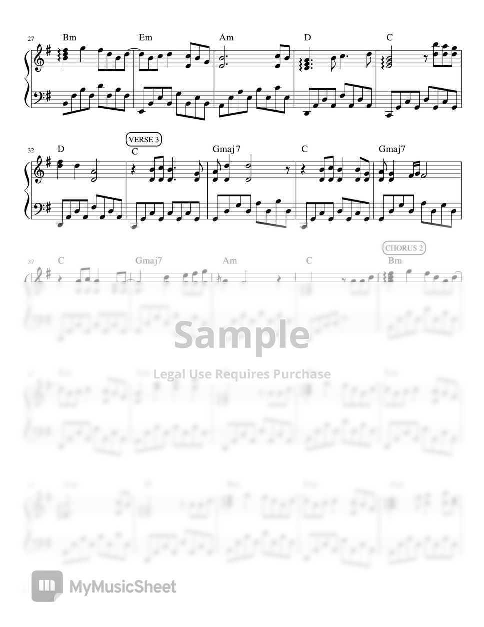 Ben&Ben - Lifetime (piano sheet music) by Mel's Music Corner