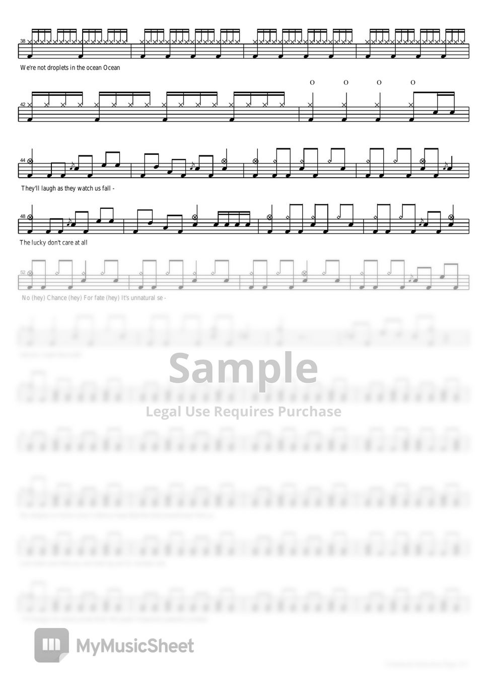 Muse unnatural selection sheets by copydrum