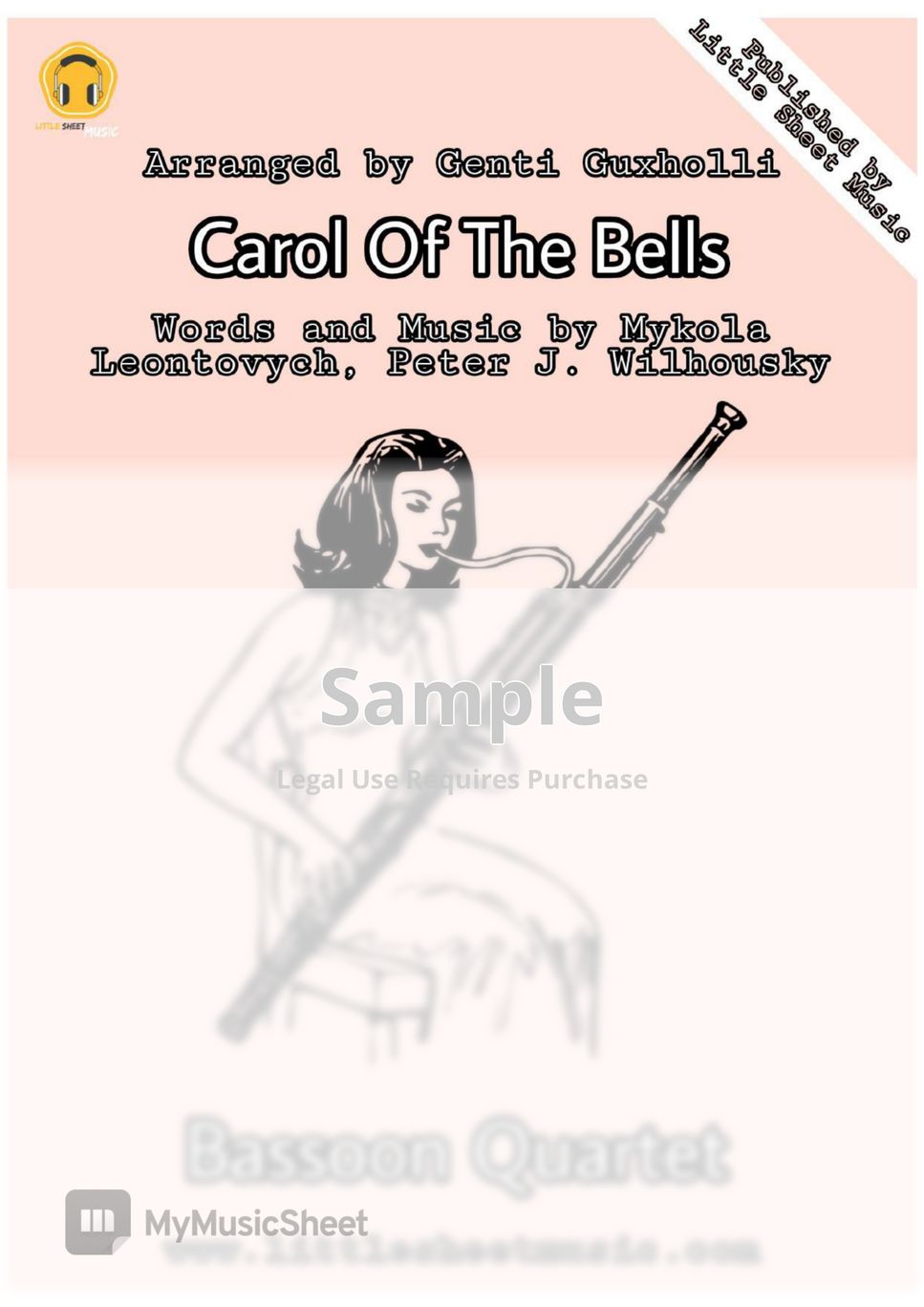 Mykola Leontovych - Carol Of The Bells (Bassoon Quartet) by Genti Guxholli