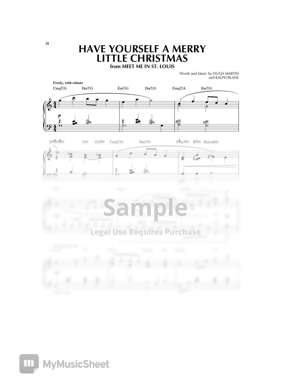 Have Yourself A Merry Little Christmas.pdf Sheets