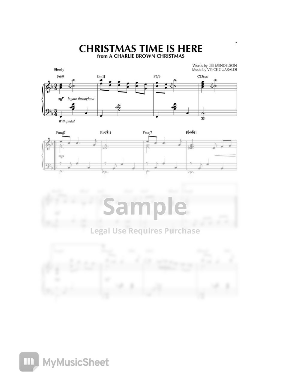 Christmas Time Is Here Jazz Piano.pdf Sheets by Hemsach