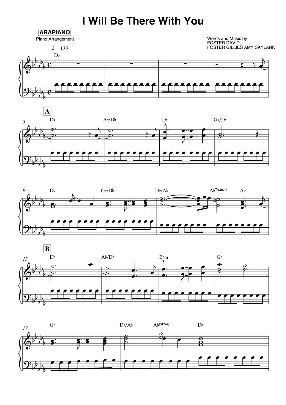 david-foster-i-will-be-there-with-you-partition-musicale-by-arapiano