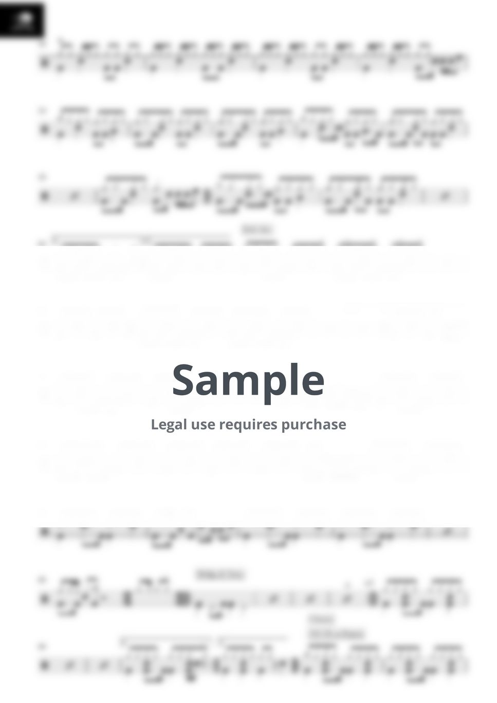 Grover Washington Jr. & Bill Withers - Just the two of us by Drum Transcription: Drum Sheet MX