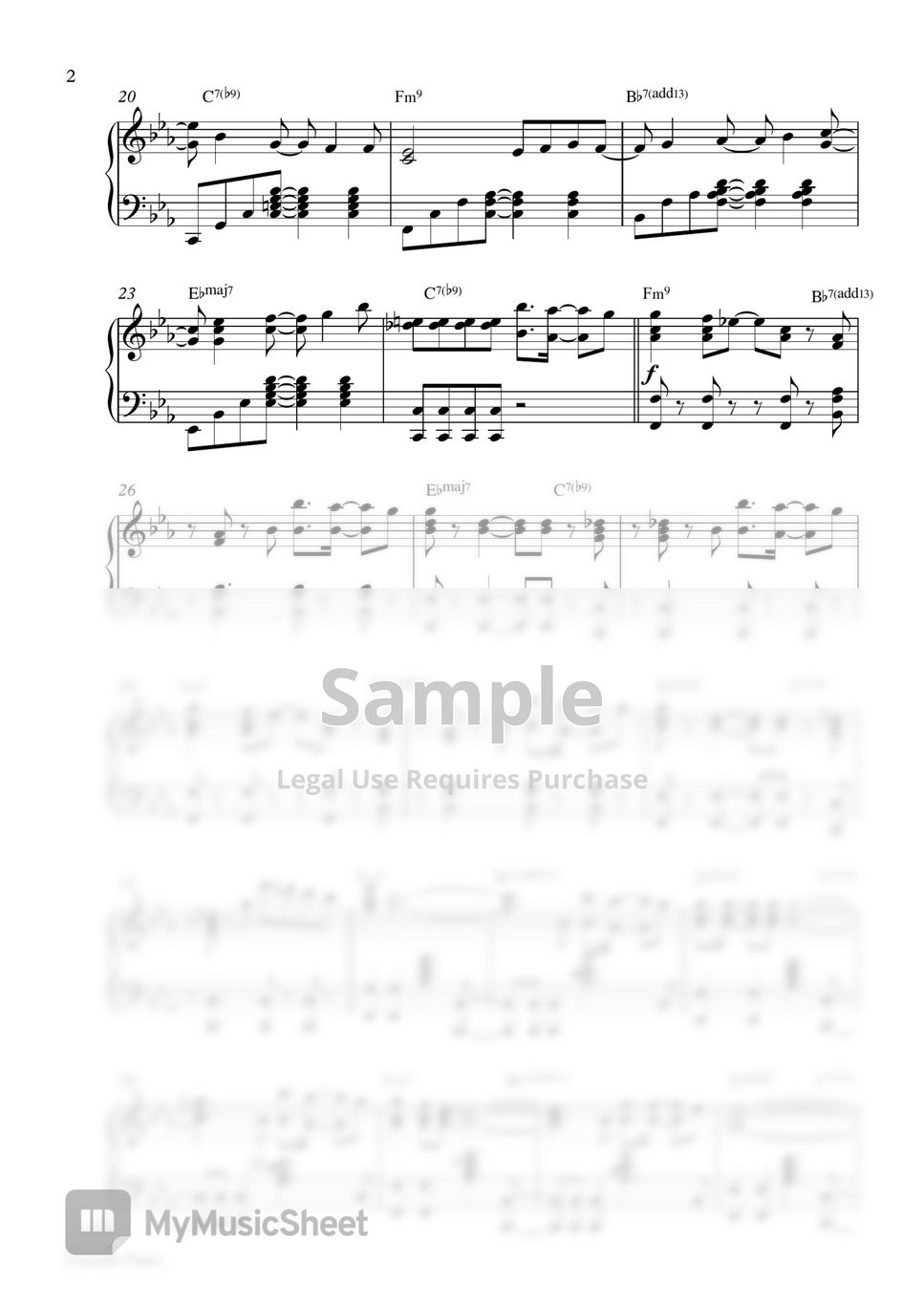 MAX ft. BTS SUGA - Blueberry Eyes (Piano Sheet) by Pianella Piano