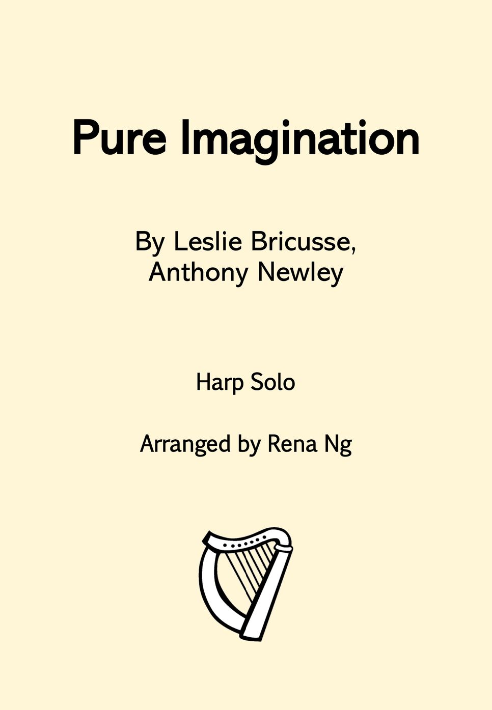 Glee Cast - Pure Imagination (Harp / Piano Solo) - Intermediate by Harp With Me