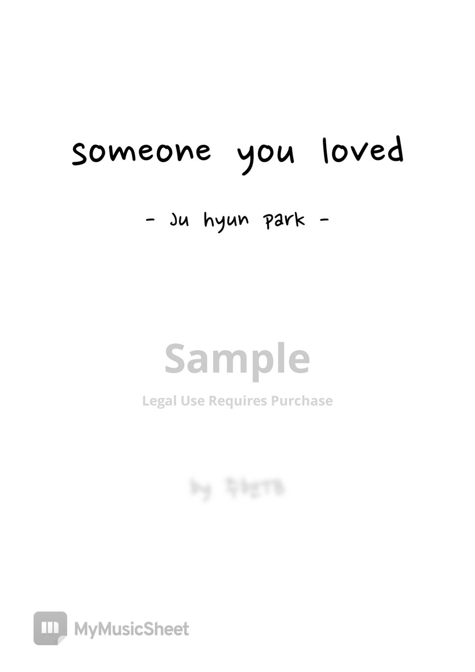 주현TB - someone you loved