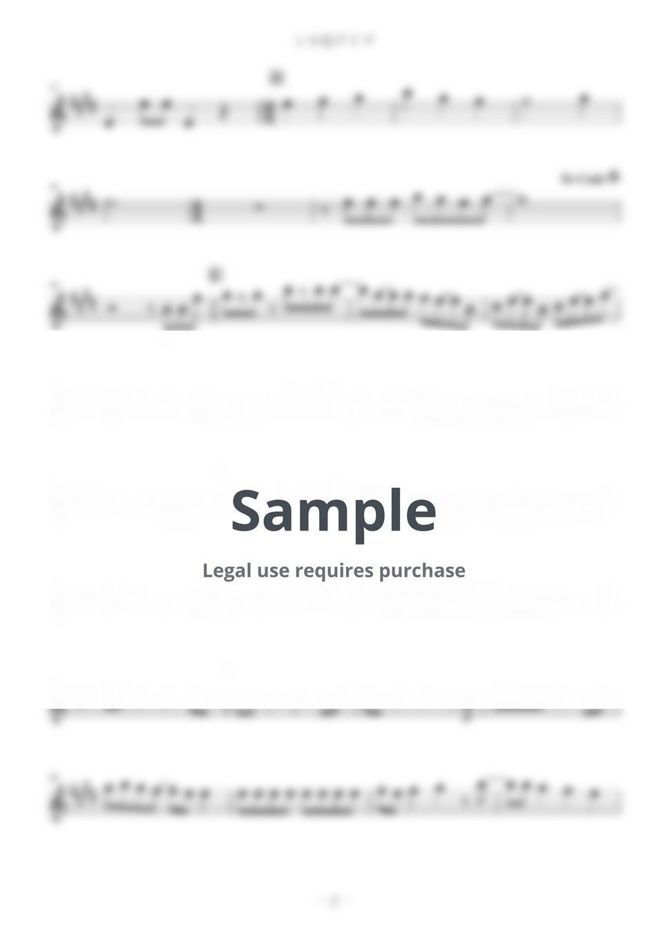 Shikanokokokokoshitantan - Deer Color Days (inE♭) Sheet Music by Hamanasu