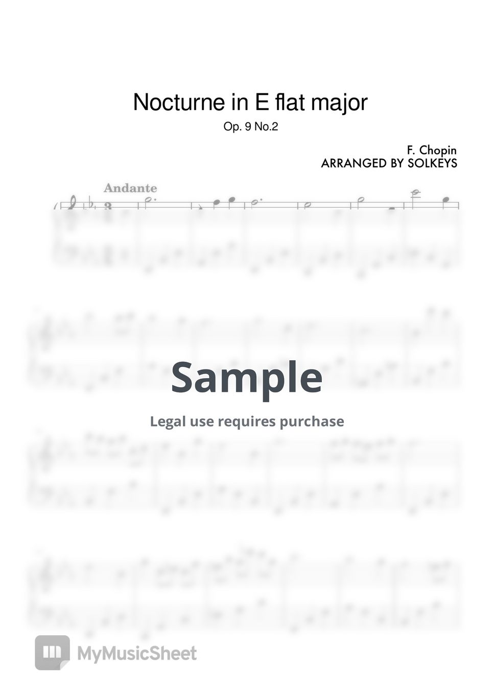 Chopin - Nocturne in E Flat Major Op. 9 No.2 by SolKeys