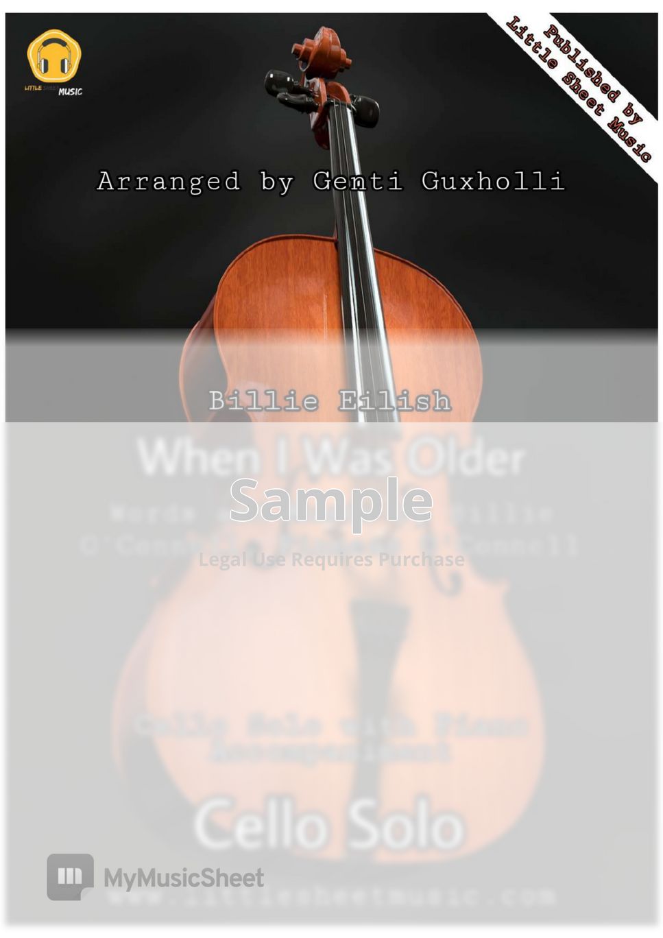 Billie Eilish - When I Was Older (Cello Solo with Piano Accompaniment) by Genti Guxholli