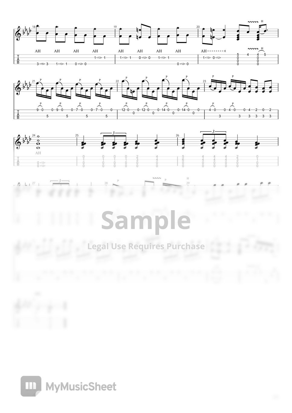 The Rolling Stones Paint it black Tab + 1staff by 4stringboy