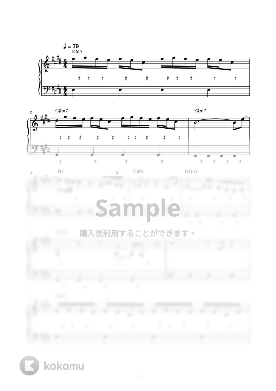 藤井風 - 死ぬのがいいわ (ピアノ楽譜 / かんたん両手 / 歌詞付き / ドレミ付き / 初心者向き) by piano.tokyo