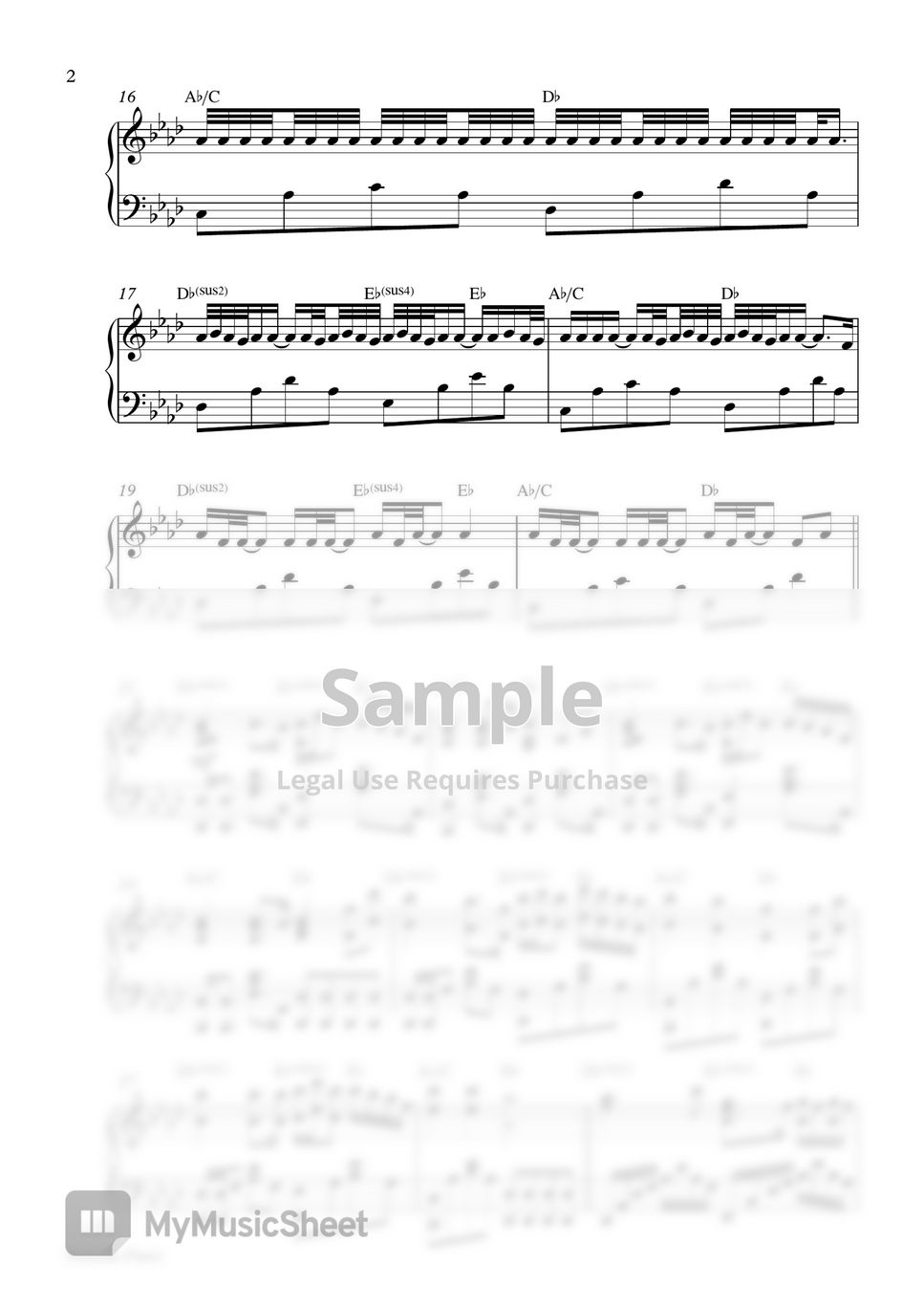 BTS - Blue & Grey (Piano Sheet) by Pianella Piano