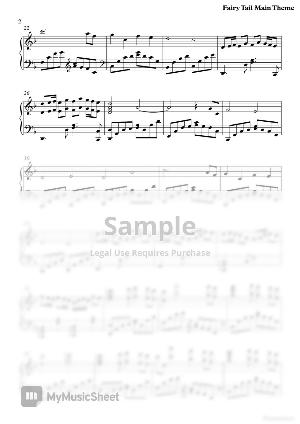 Yasuharu Takanashi - Fairy Tail Main Theme by Pianominion