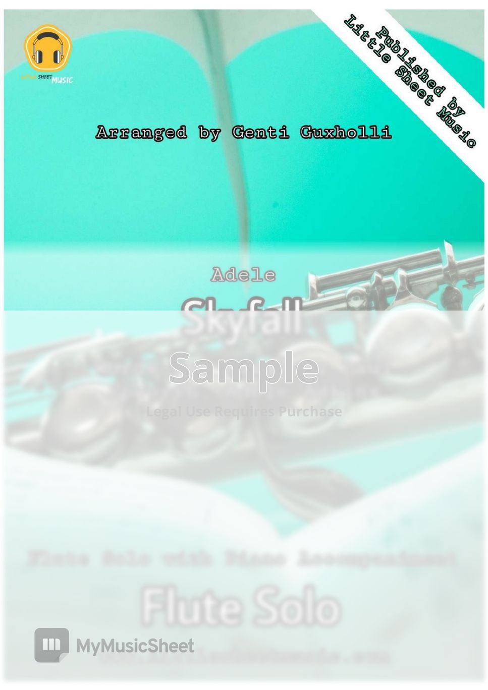Adele - Skyfall (Flute Solo with Piano Accompaniment) by Genti Guxholli