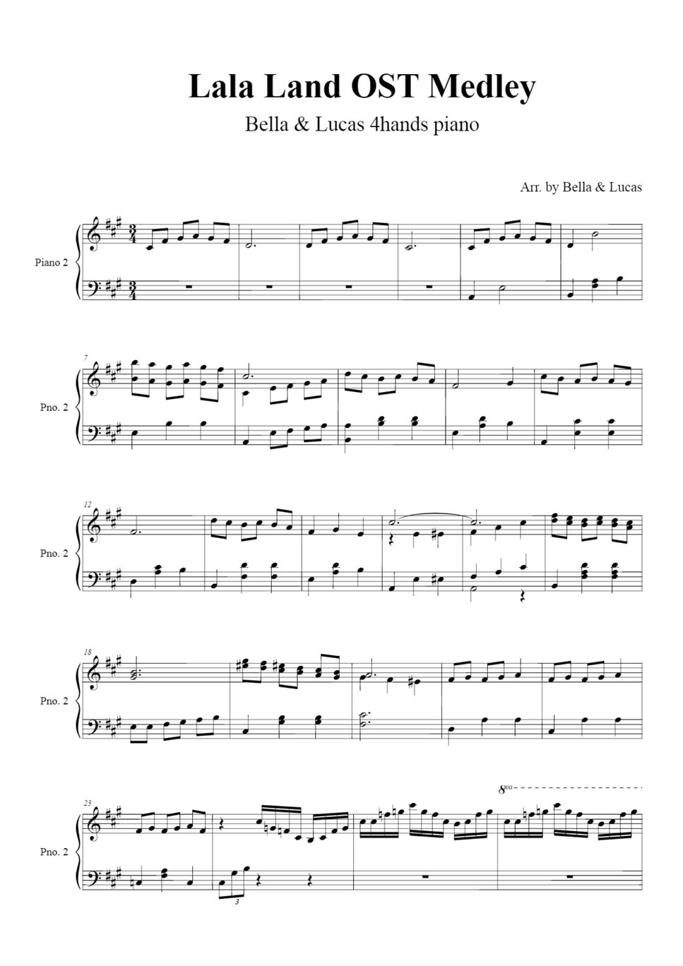 La La Land Ost Piano Sheet