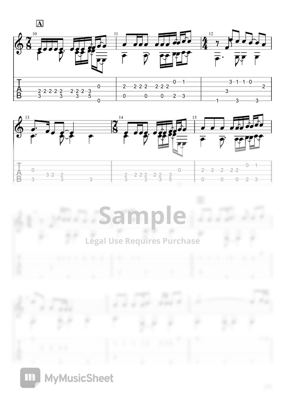 Spitz - Utsukushii Hire (Fingerstyle) Sheets by u3danchou