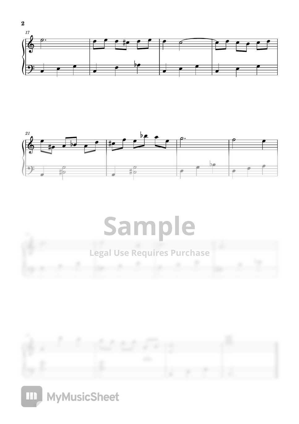 쇼팽 - 쇼팽 녹턴 Op.9 No.2 (기초악보) (매우쉬운 피아노악보) by My Uk Piano