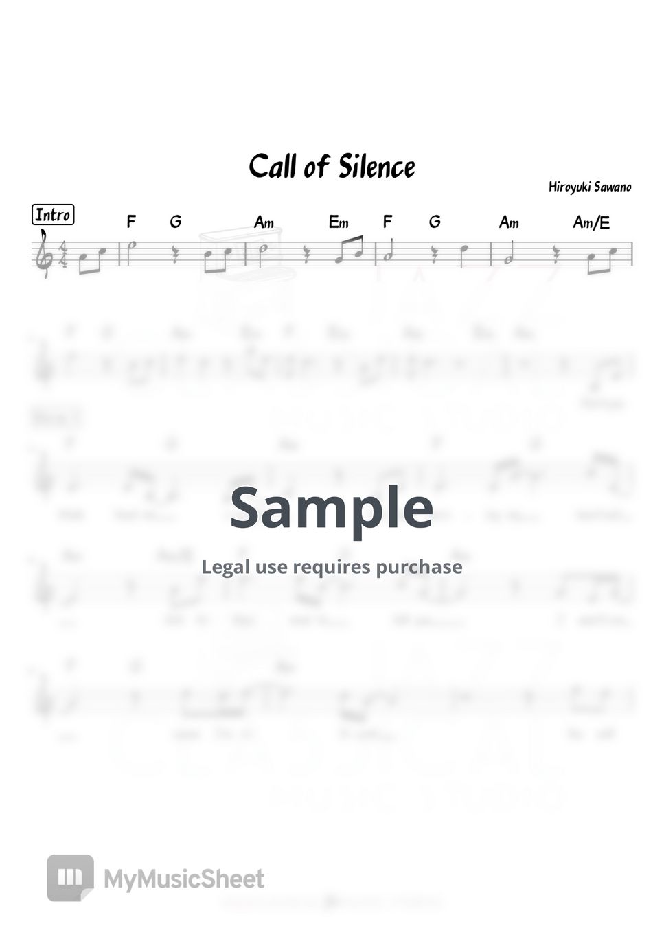 Hiroyuki Sawano - Call of Silence by Jazz Classical Music Studio