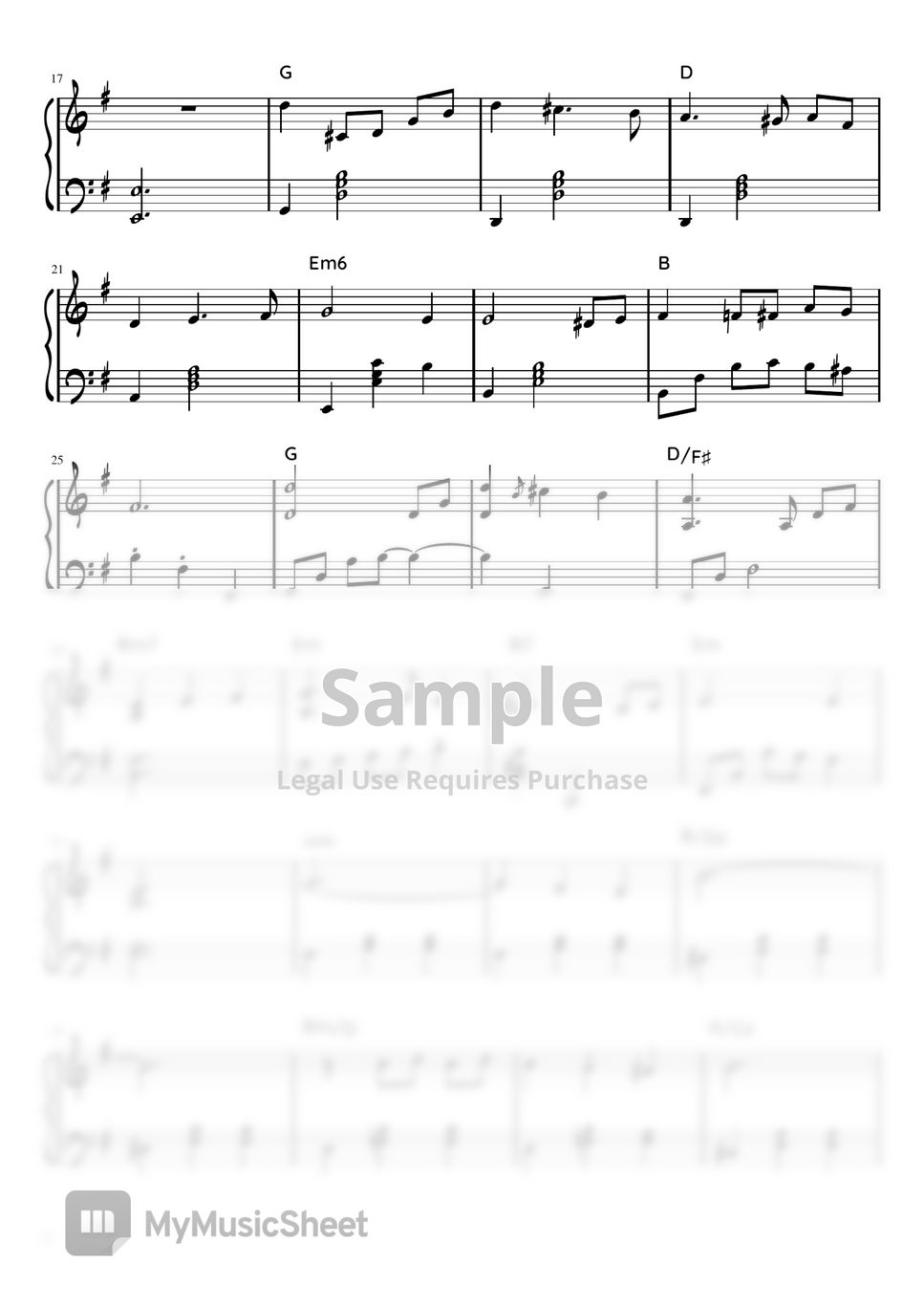 Greensleeves (jazz ver.) Sheet by 헬로블루조이 hellobluejoy