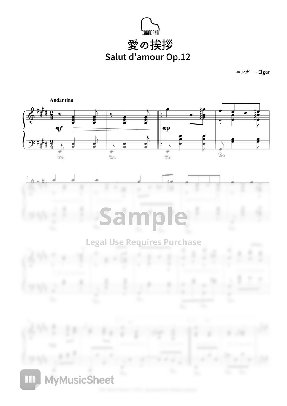 Elgar - Salut d'amour Op.12 by CANACANA family