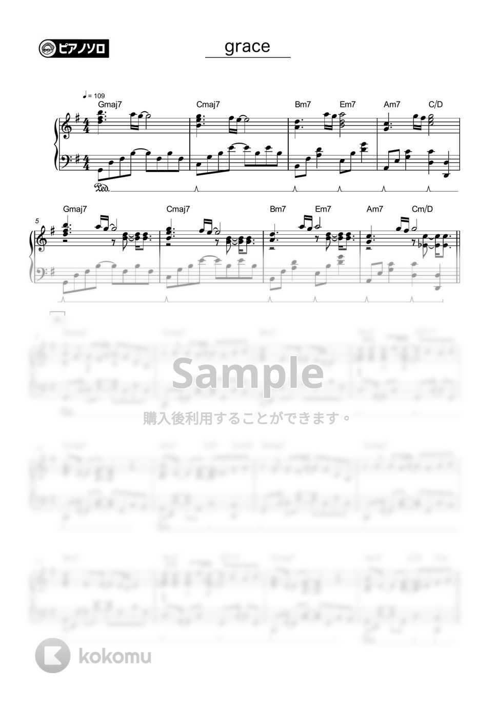 藤井風 - grace by シータピアノ