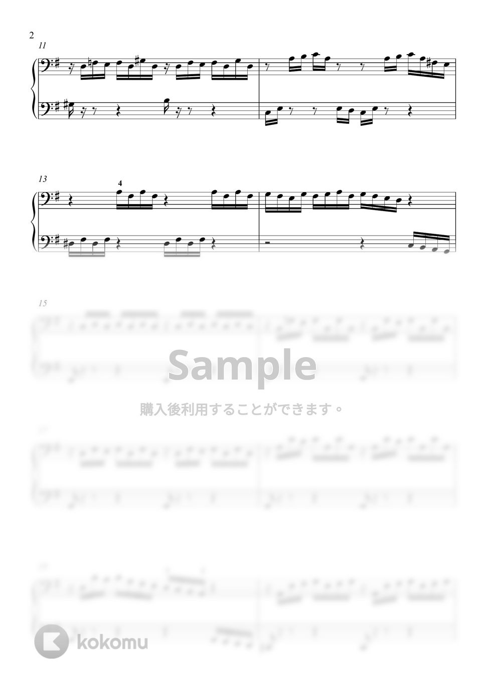 J.S.Bach - 無伴奏チェロ組曲第1番 プレリュード (ピアノver.) by 新本和正