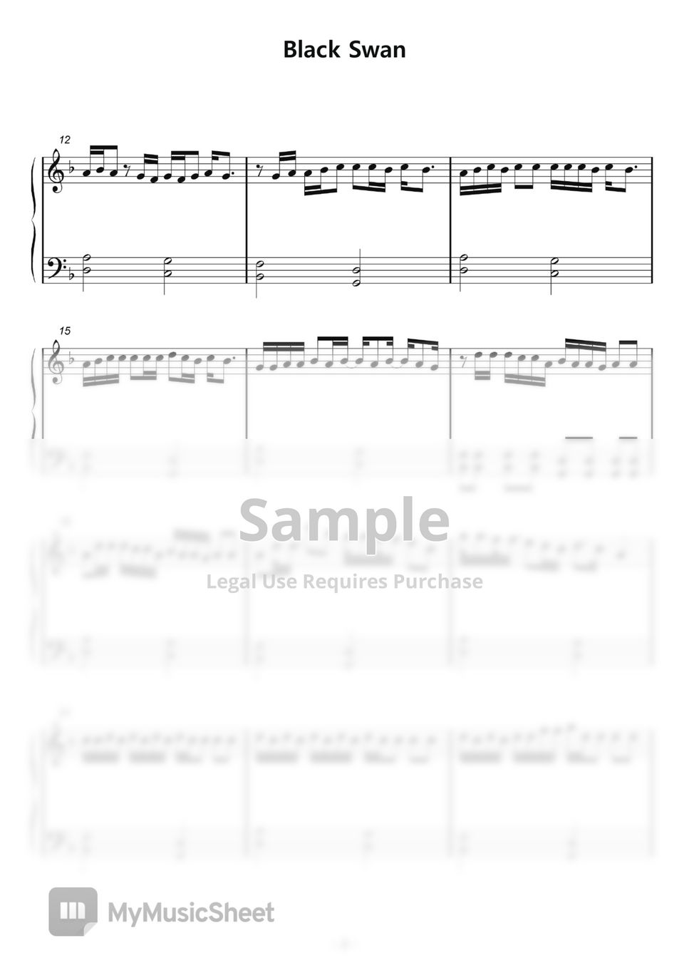 BTS - Black Swan (Piano iPad) by samsunny