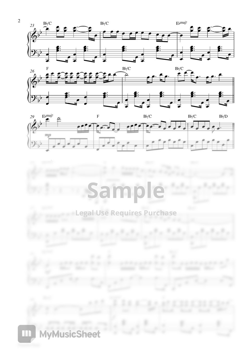 Taylor Swift - Lavender Haze (Piano Sheet) by Pianella Piano