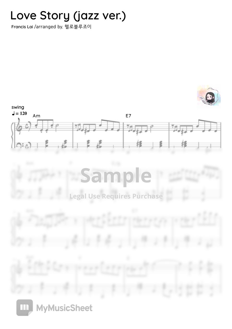 love-story-ost-love-story-jazz-solo-ver-sheets-by