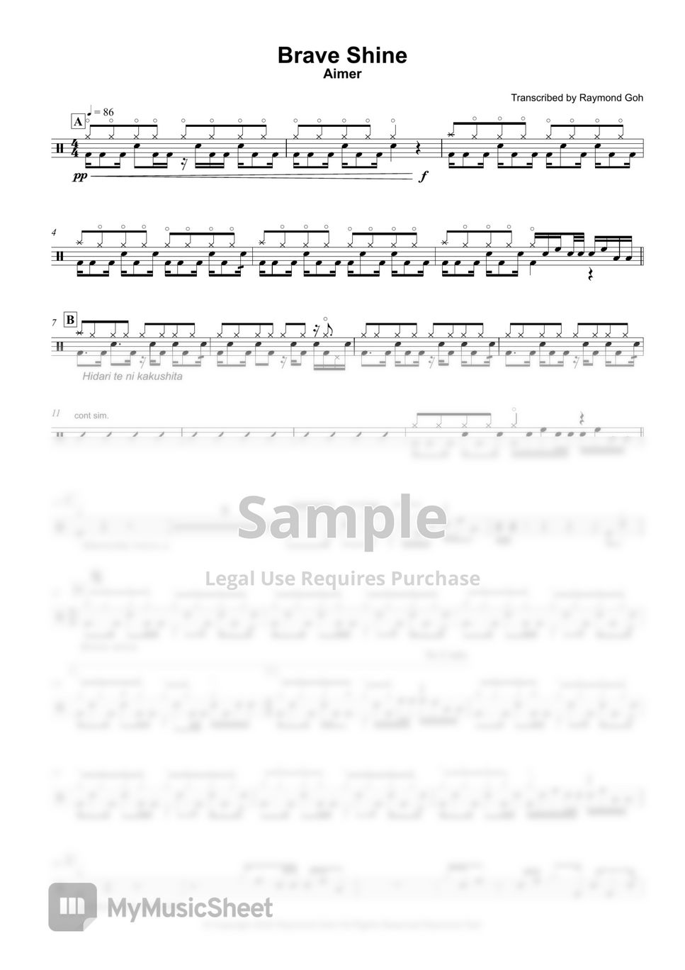 Aimer brave shine fate stay night sheets by raymond goh
