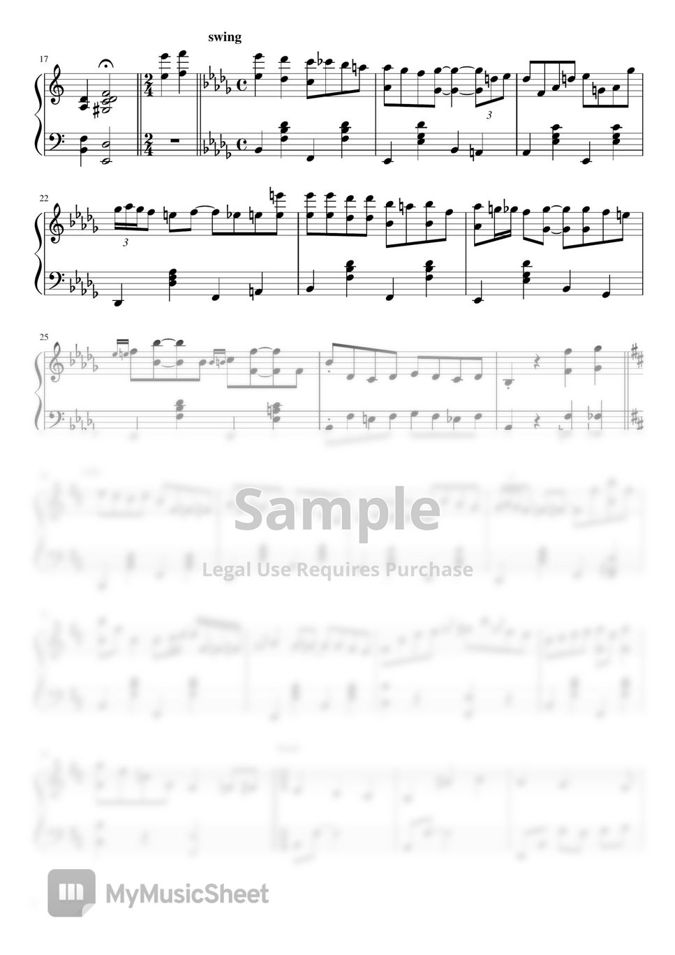 The Umbrellas Of Cherbourg OST I Will Wait for You (jazz ver.) Sheets by 헬로블루조이