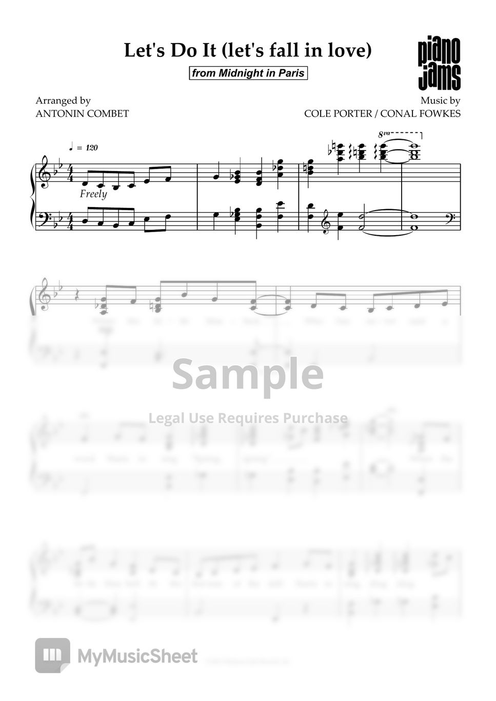 Cole Porter Let's Do It (let's fall in Love) (Midnight in Paris