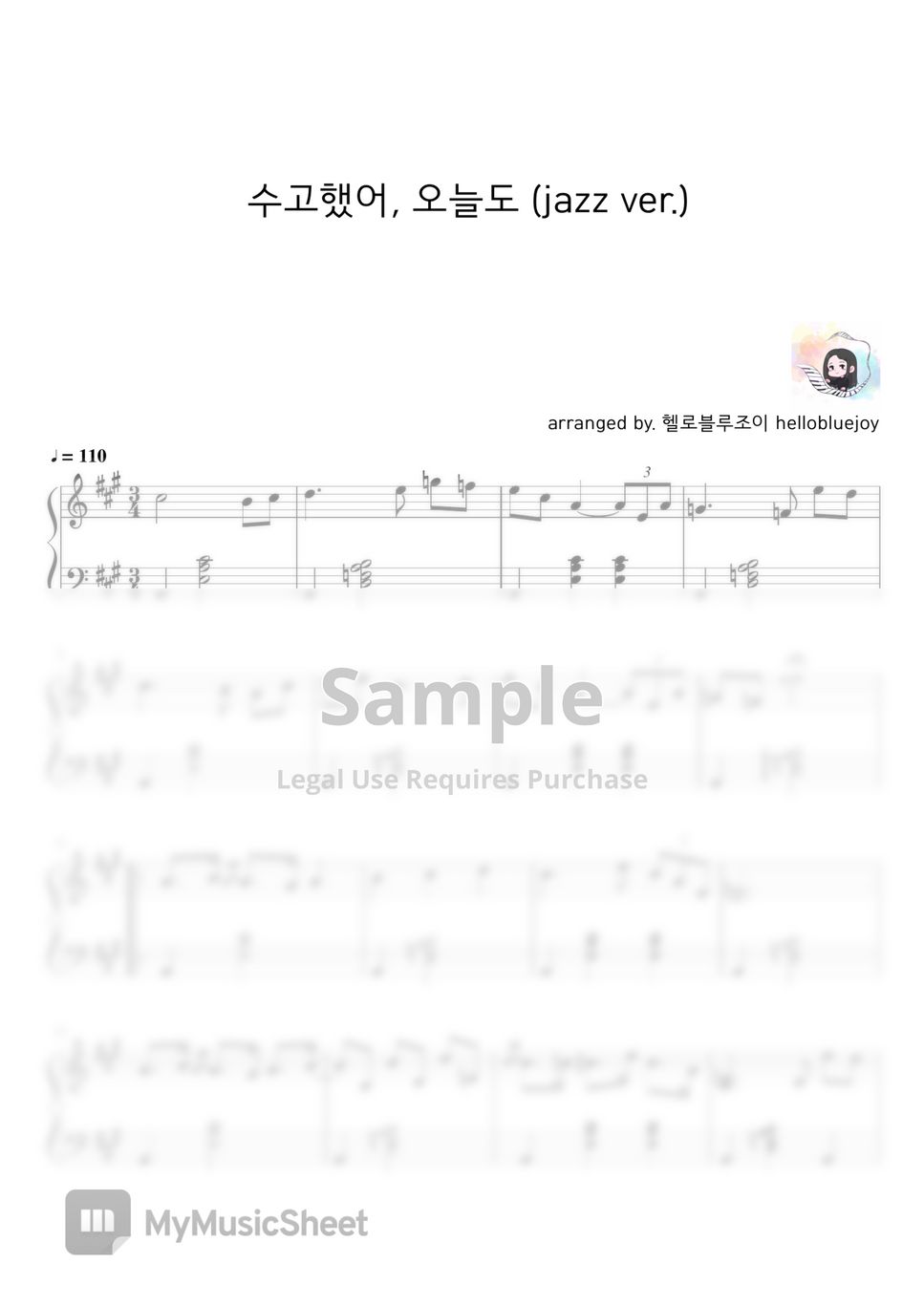 okdal-you-did-good-today-jazz-waltz-ver-sheets-by