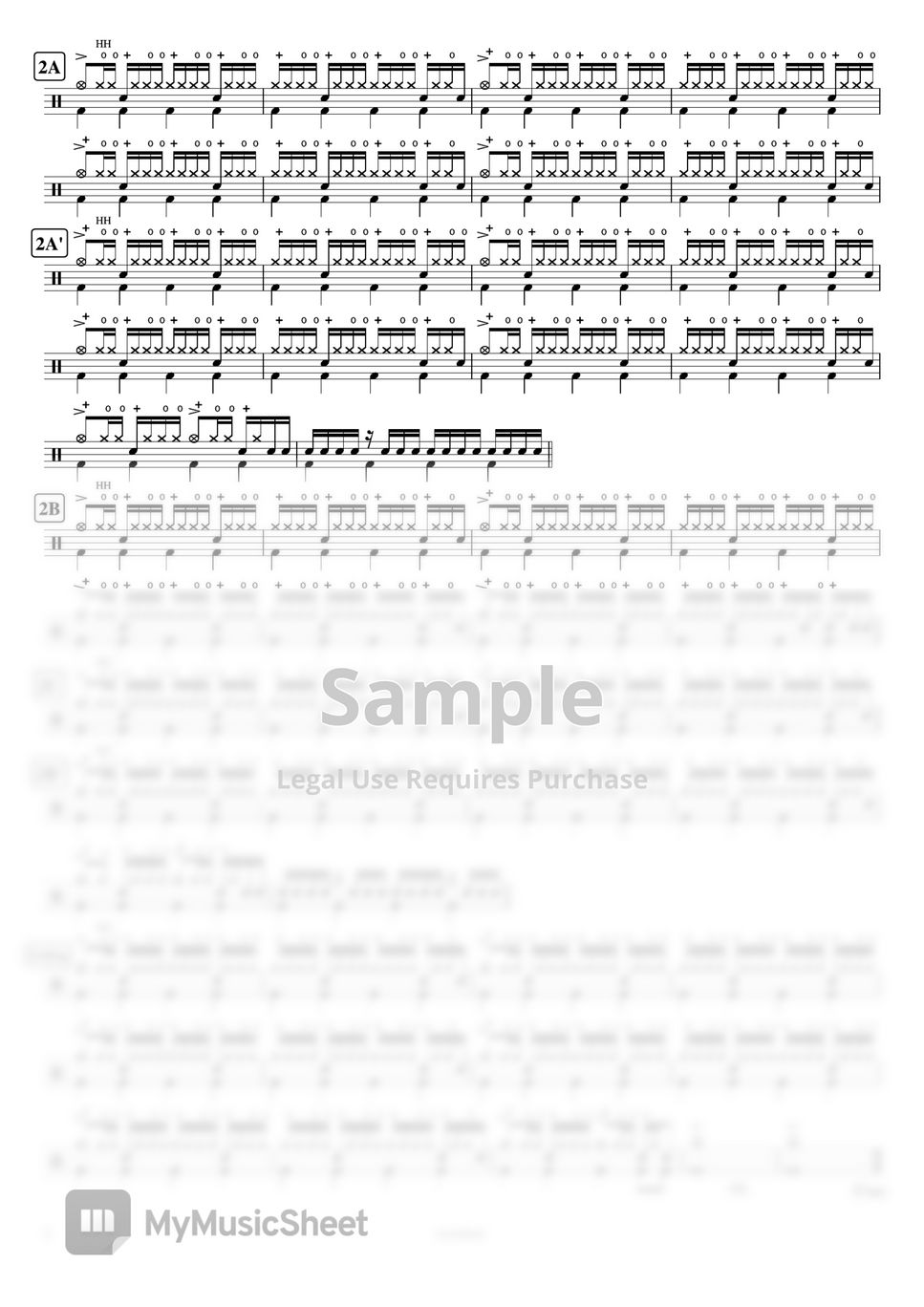 The Cardigans - Lovefool by Cookai's J-pop Drum sheet music!!!